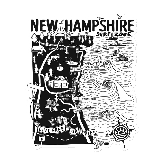 New Hampshire Surf Zone | Map Magnet