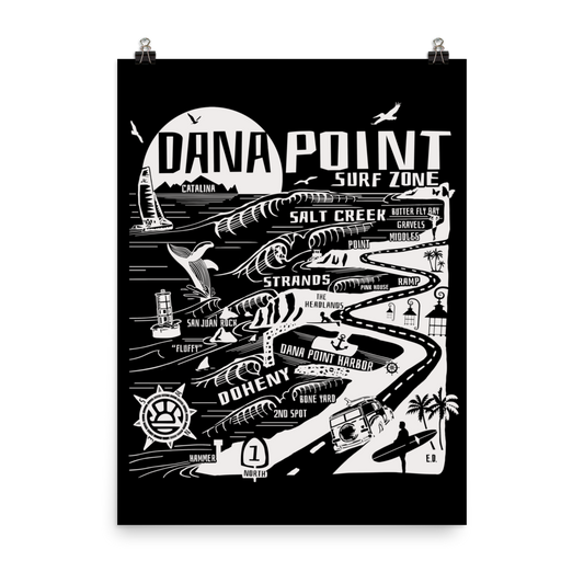 DANA POINT Map Poster