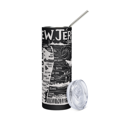 North Jersey Stainless Steel Map Tumbler