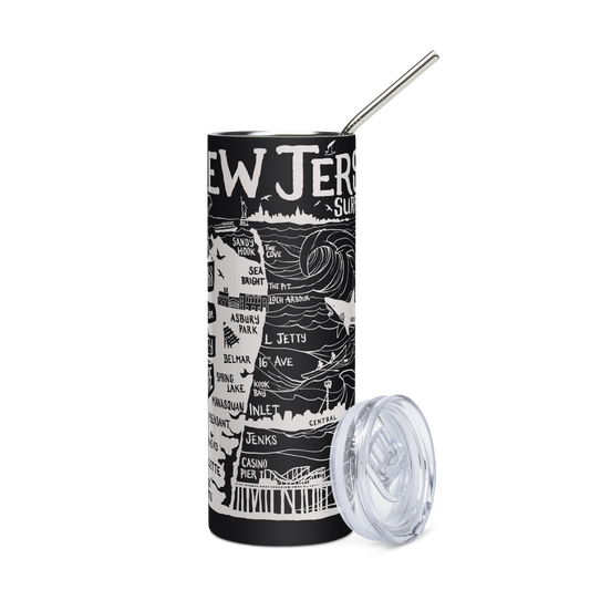 North Jersey Stainless Steel Map Tumbler