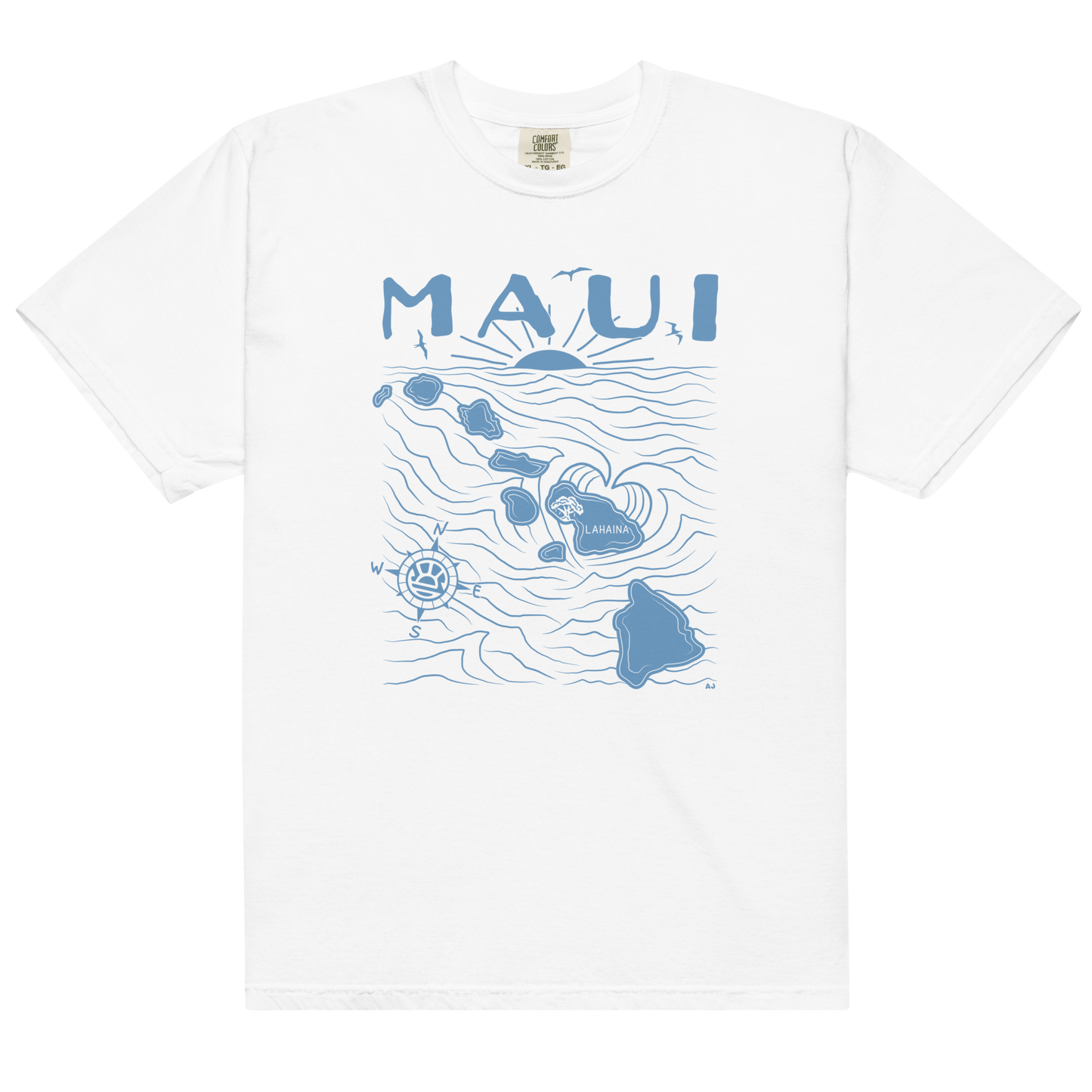 MAUI FUNDRAISER Unisex Map T-Shirt