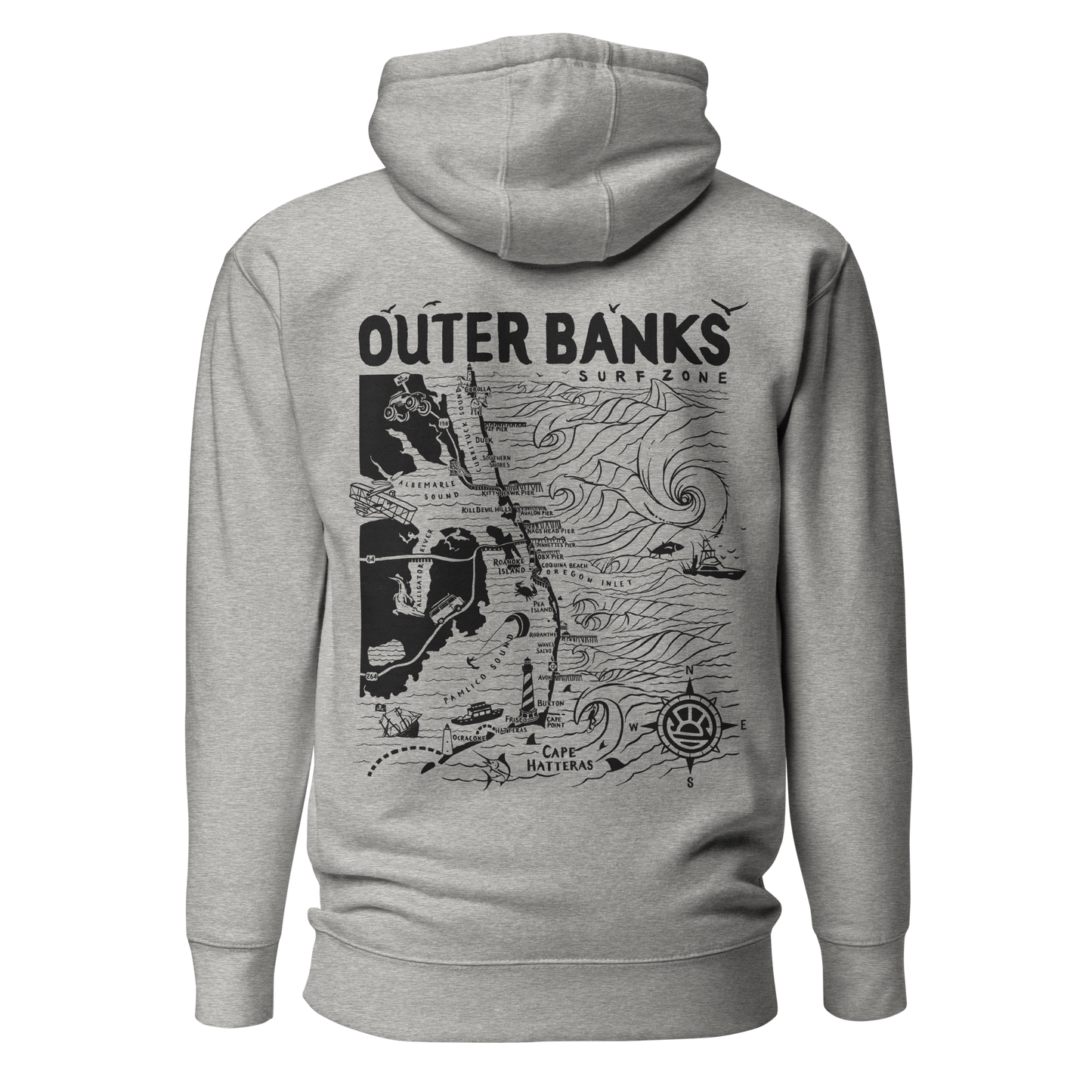 OUTER BANKS Unisex Map Hoodie