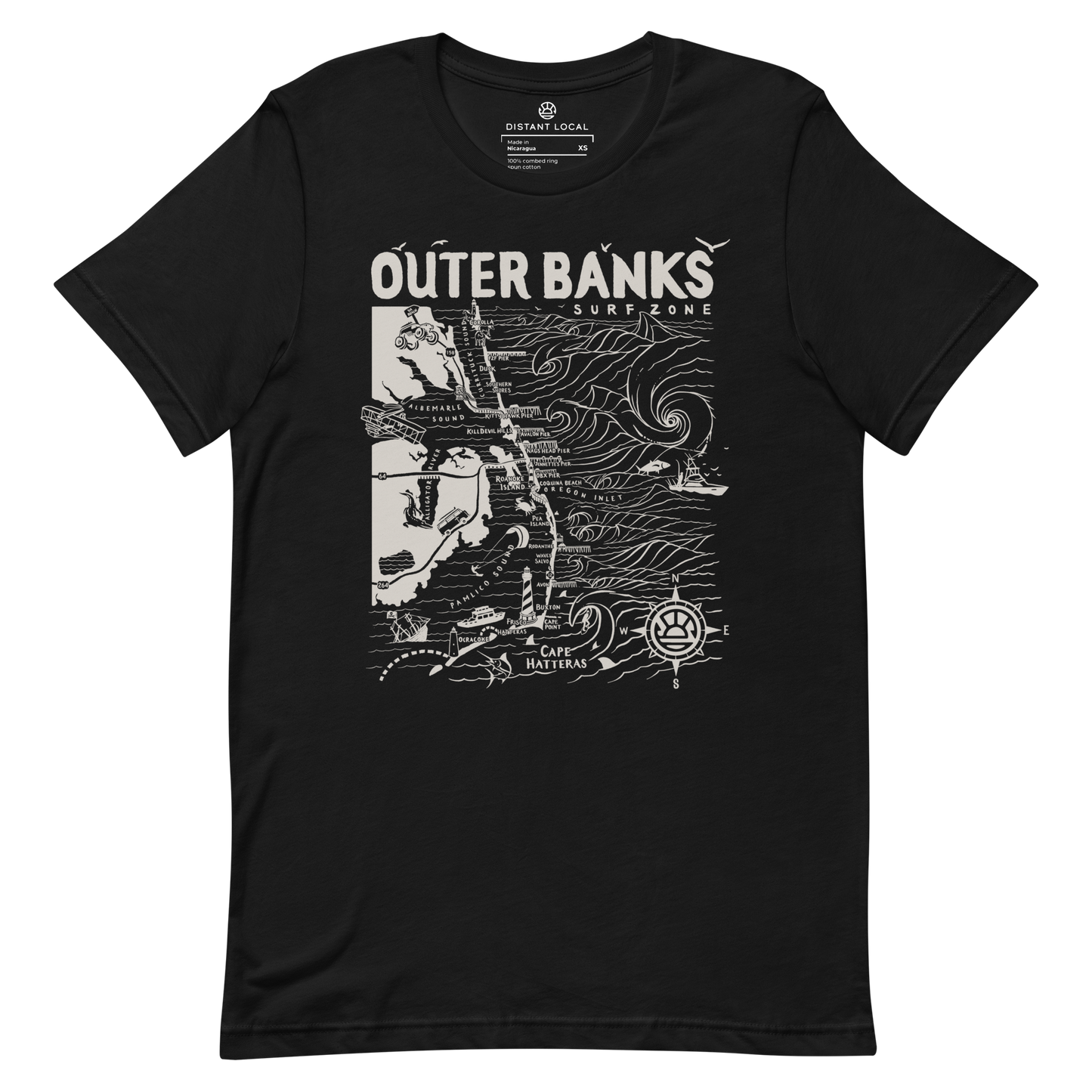 OUTER BANKS Unisex Map T-Shirt