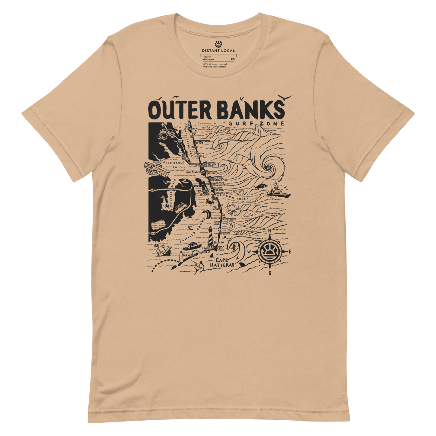 OUTER BANKS Unisex Map T-Shirt