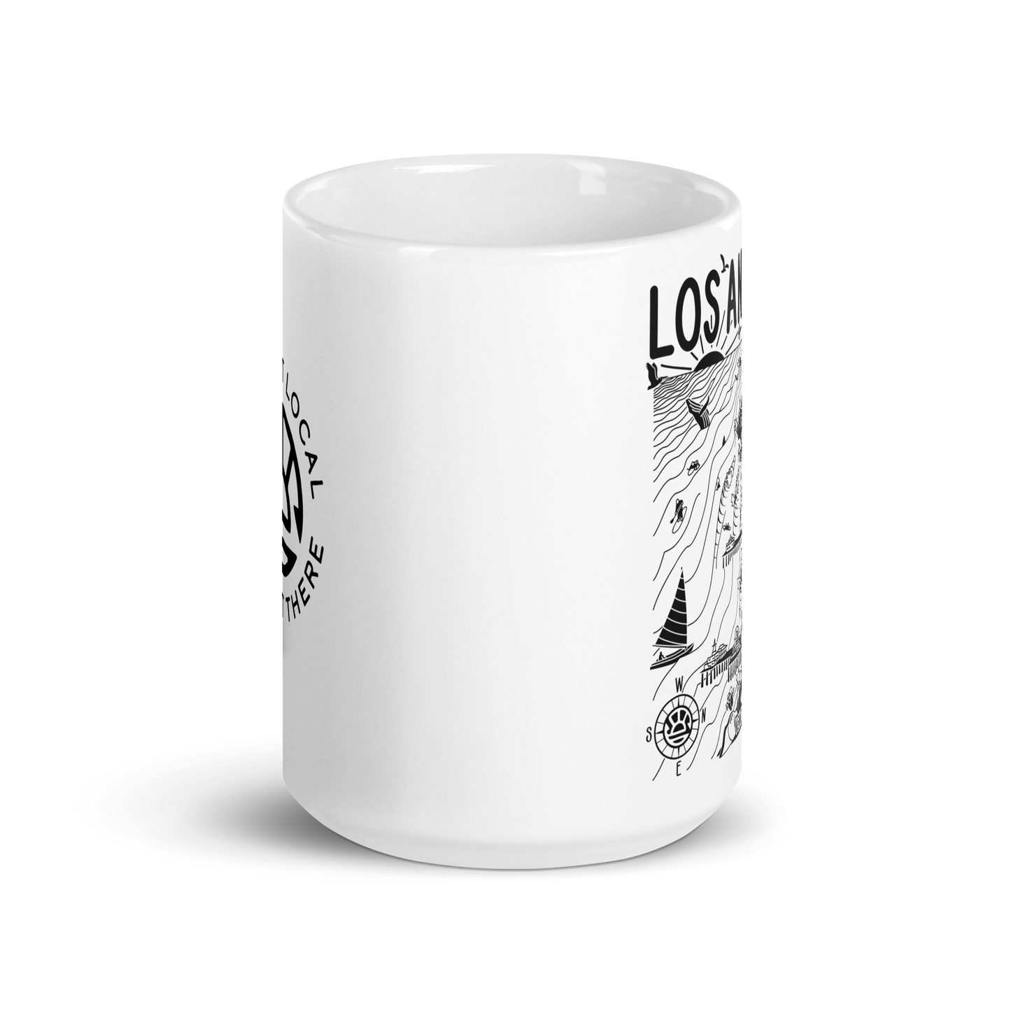 LOS ANGELES Map Mug