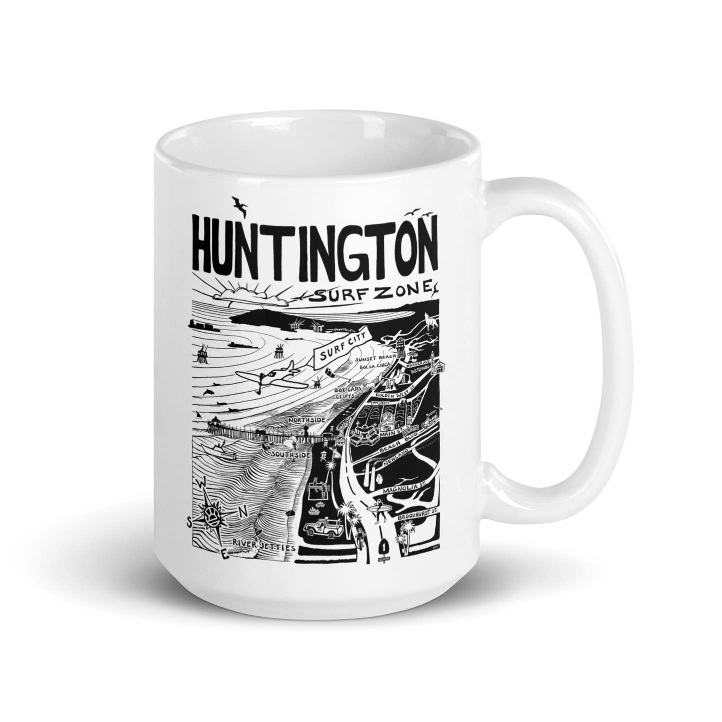 HUNTINGTON Map Mug