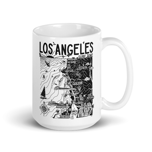 LOS ANGELES Map Mug