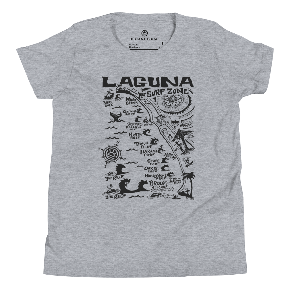 LAGUNA Kids Unisex Map T-Shirt