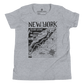 NEW YORK Kids Unisex Map T-Shirt