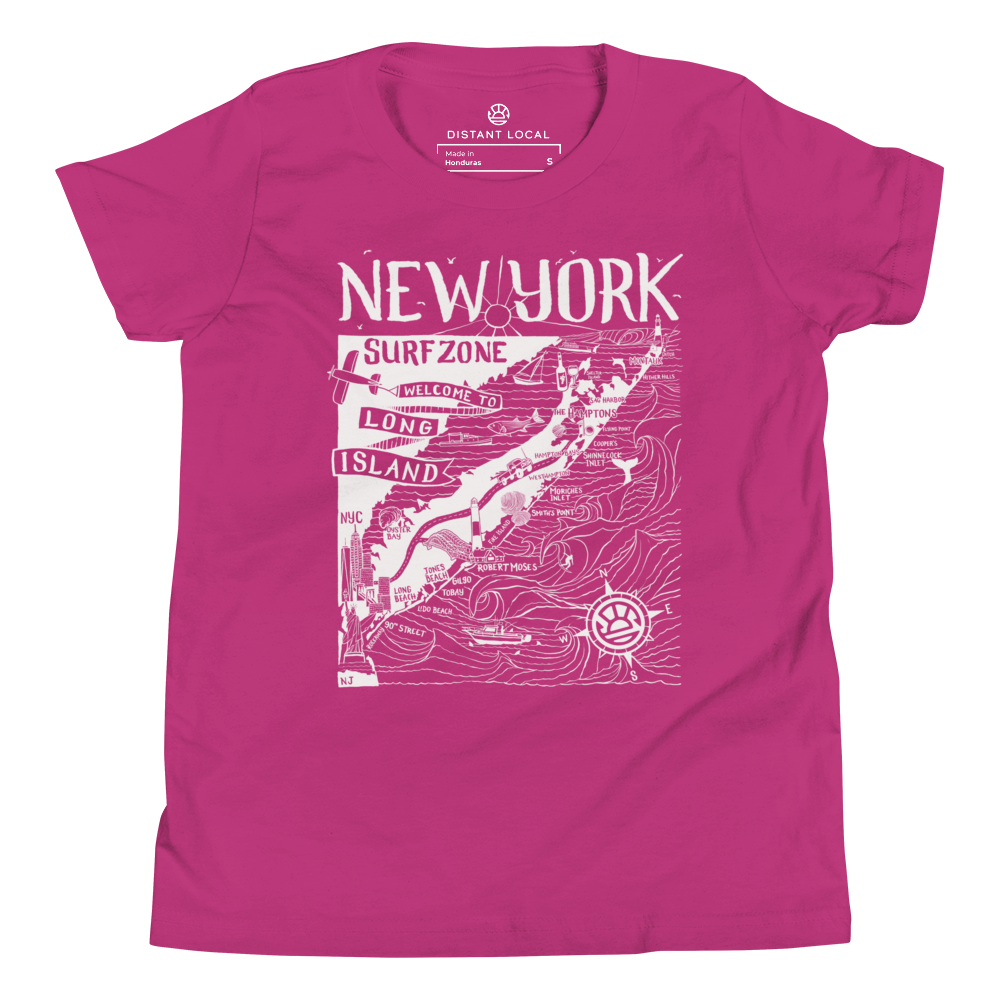 NEW YORK Kids Unisex Map T-Shirt – DISTANT LOCAL