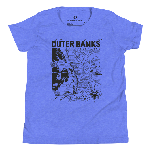 OUTER BANKS Kids Unisex Map T-Shirt