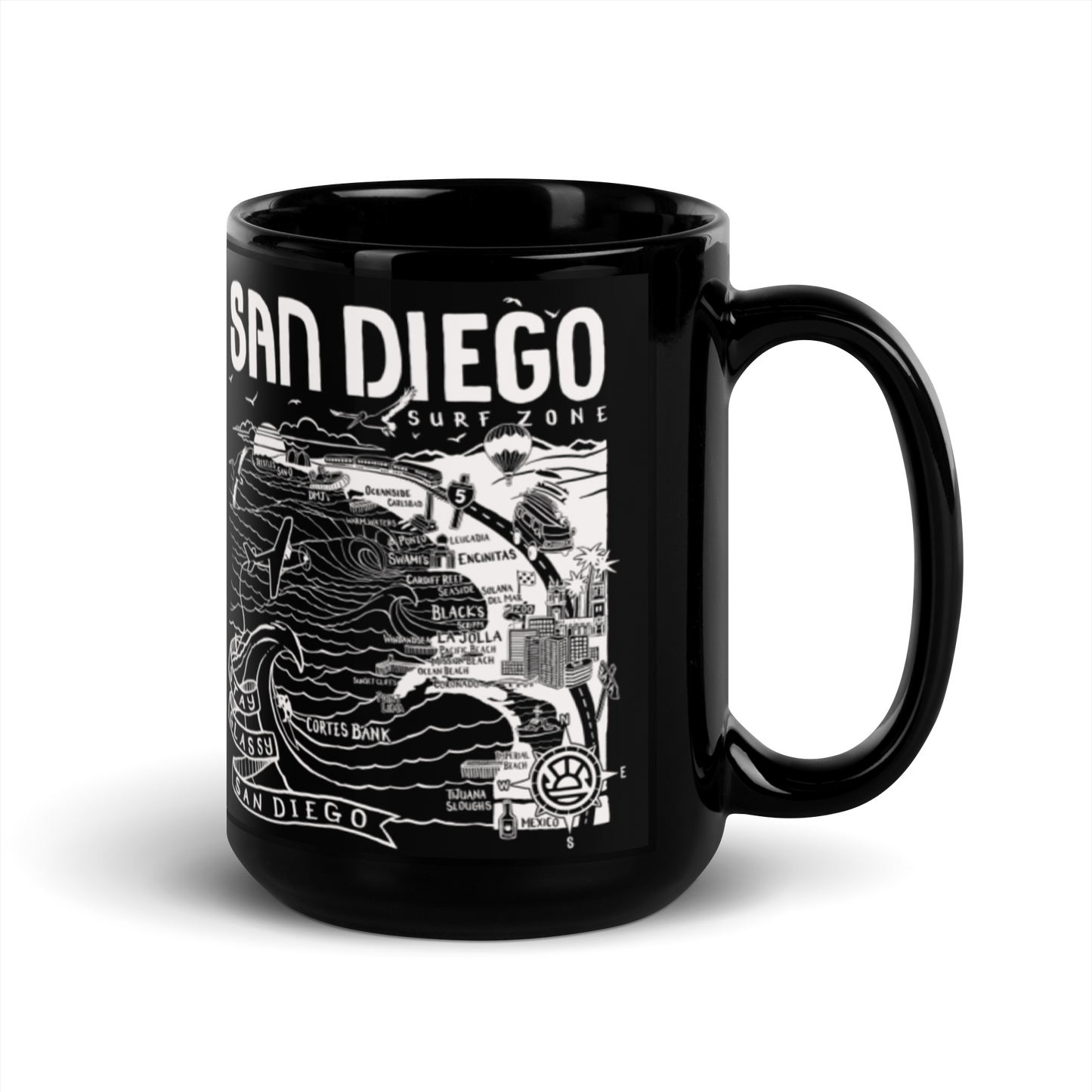 SAN DIEGO Map Mug