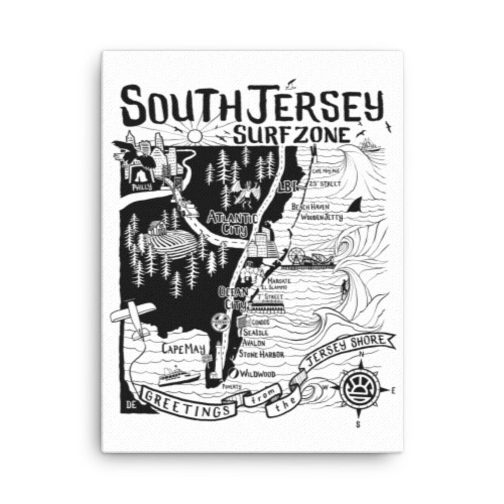 SOUTH JERSEY Map Canvas