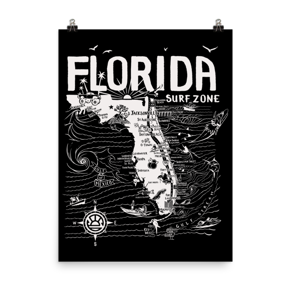 FLORIDA Map Poster