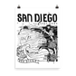 SAN DIEGO Map Poster