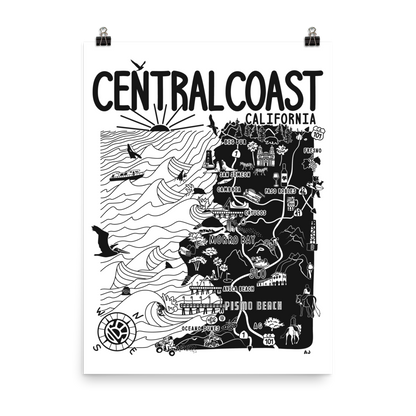 CENTRAL CALIFORNIA Map Poster