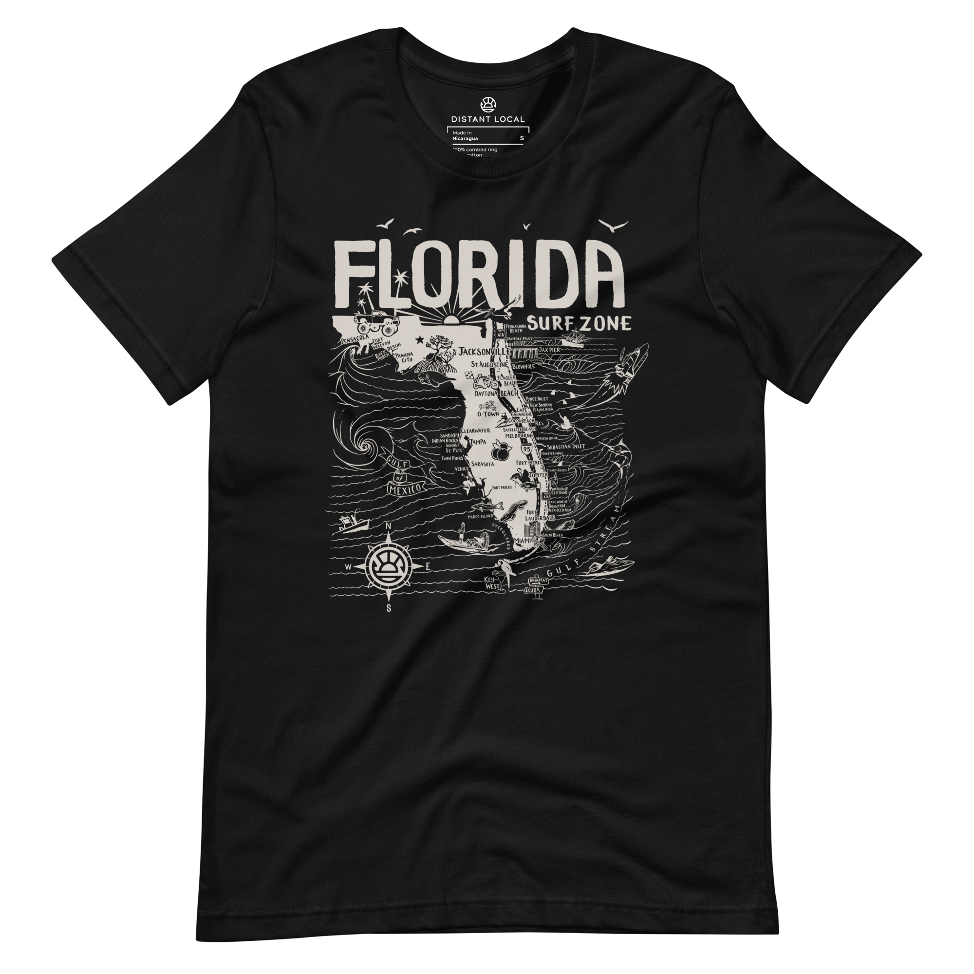 FLORIDA Unisex Map T-Shirt – DISTANT LOCAL