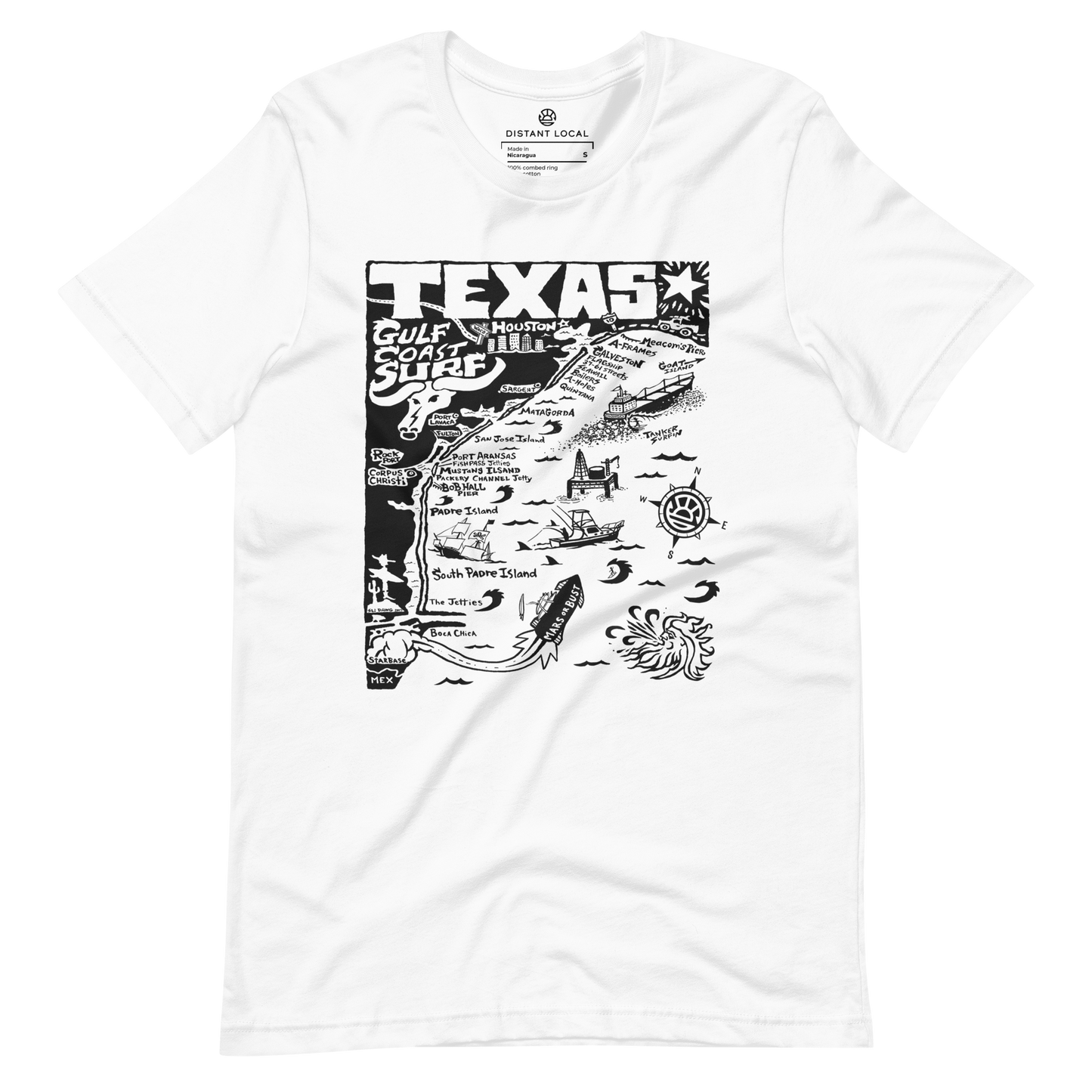 TEXAS Unisex Map T-Shirt