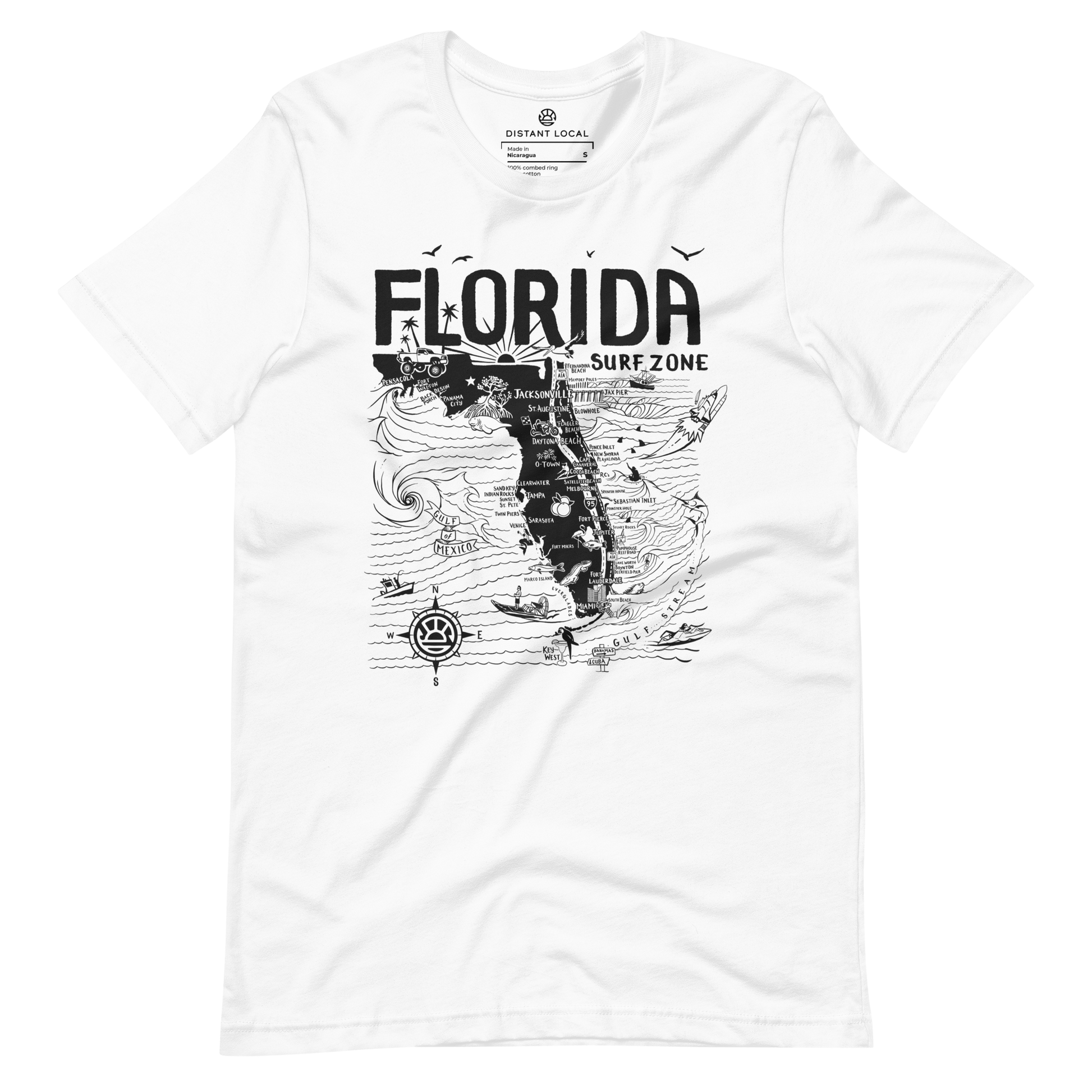 FLORIDA Unisex Map T-Shirt – DISTANT LOCAL