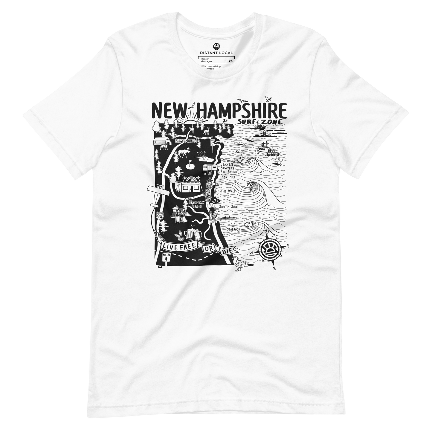 NEW HAMPSHIRE Unisex Map T-Shirt