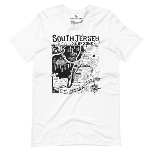 SOUTH JERSEY Unisex Map T-Shirt