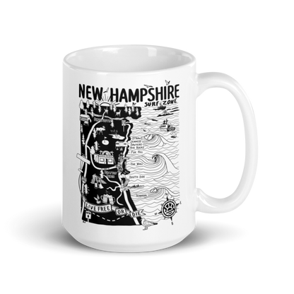 NEW HAMPSHIRE Map Mug