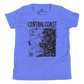 CENTRAL CALIFORNIA Kids Unisex Map T-Shirt